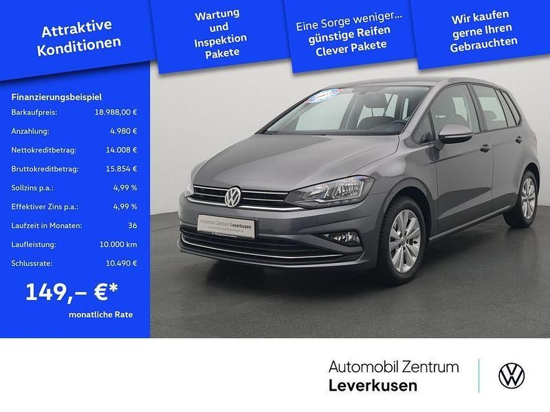 Indiumgrau Gebraucht 2019 VW Golf Sportsvan Comfortline Van / Kleinbus | 18.988 € (Fairer Preis) - Bild 1/4