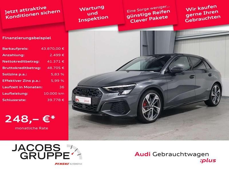 Daytonagrau perleffekt Gebraucht 2024 Audi S3 Ambiente Limousine | 43.870 € (Fairer Preis) - Bild 1/4