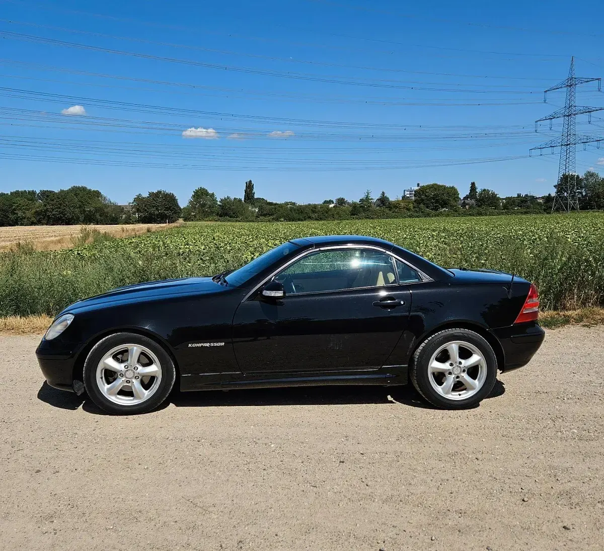 Gebraucht Mercedes SLK230 197 PS (144 kW) 2001 Schwarz Cabrio
