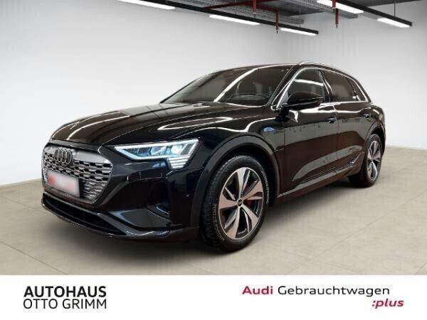Schwarz (schwarz (mythosschwarz metallic)) Gebraucht 2023 Audi Q8 e-tron Advanced SUV | 53.977 € (Fairer Preis) - Bild 1/4