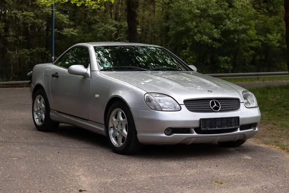 Gebraucht Mercedes SLK230 AMG 193 PS (141 kW) 1998 Silber Cabrio