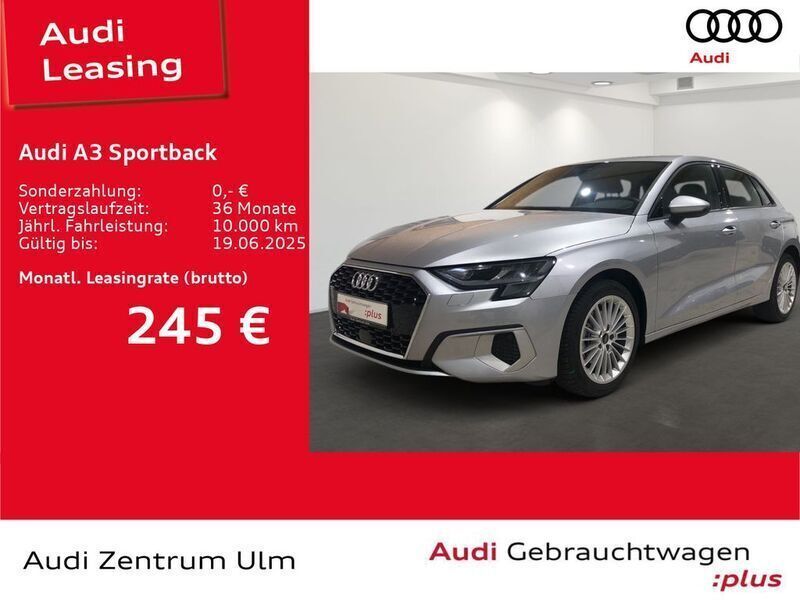 Silber Gebraucht 2024 Audi A3 Sportback Advanced Plus Limousine | 27.880 € (Superpreis) - Bild 1/4
