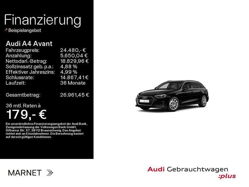 Gebraucht Audi A4 150 PS (110 kW) 2023 Schwarz Kombi