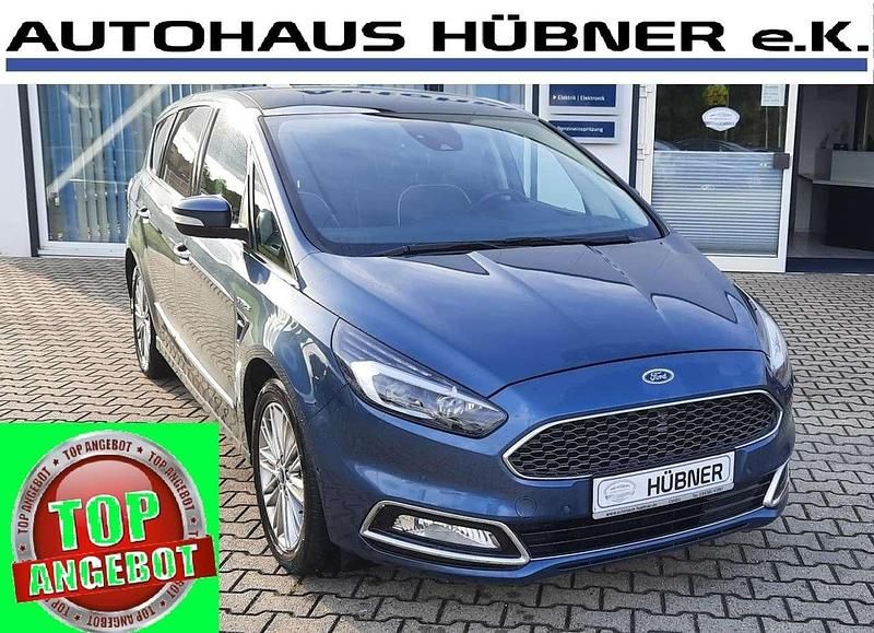 Chromablau metallic Gebraucht 2019 Ford S-MAX Vignale Van / Kleinbus | 26.990 € (Etwas zu teuer) - Bild 1/4