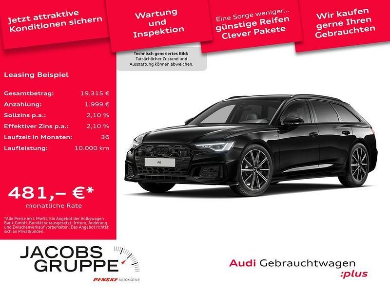 Mythosschwarz metallic Gebraucht 2025 Audi A6 S-Line Kombi | 54.880 € (Fairer Preis) - Bild 1/4