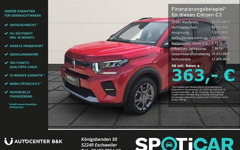 Neu Citroën e-C3 83 kW (113 PS) 2025 Rot Limousine