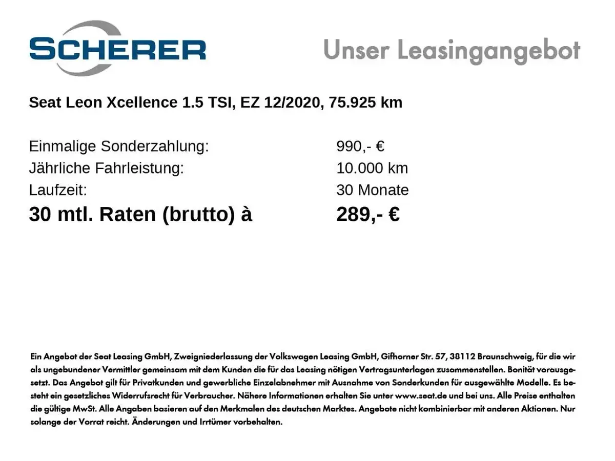 Gebraucht Seat Leon XCELLENCE 131 PS (96 kW) 2020 Midnight schwarz metallic (metallic) Limousine
