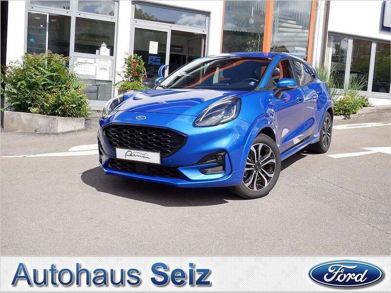 Blau / dynamic blau (metallic) Gebraucht 2022 Ford Puma ST-Line SUV | 21.990 € (Fairer Preis) - Bild 1/4