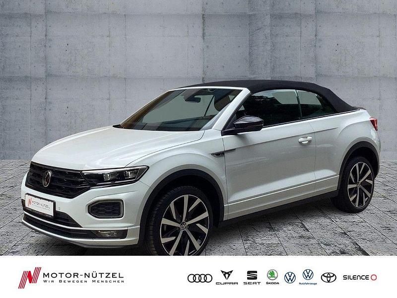 Weiß Gebraucht 2021 VW T-Roc Cabriolet R-line Cabrio | 22.950 € (Fairer Preis) - Bild 1/4
