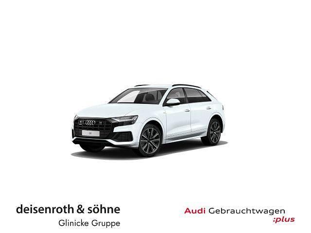 Gletscherweiß metallic Gebraucht 2020 Audi Q8 Design SUV | 52.680 € (Superpreis) - Bild 1/4