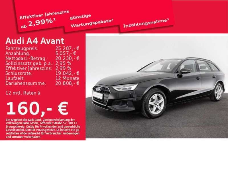 Gebraucht Audi A4 Design 150 PS (110 kW) 2022 Brillantschwarz Kombi
