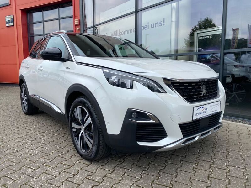 Weiß Gebraucht 2019 Peugeot 3008 GT-line SUV | 17.990 € (Teuer) - Bild 1/4
