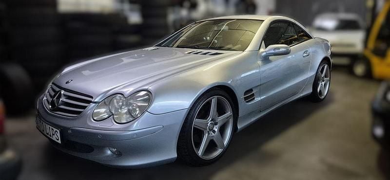 Silber Gebraucht 2004 Mercedes SL350 Cabrio | 17.400 € (Guter Preis) - Bild 1/4