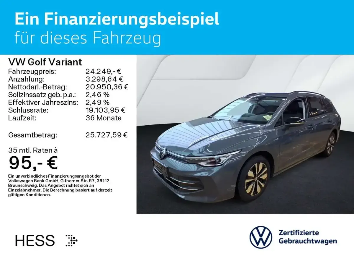Gebraucht VW Golf VIII Goal 150 PS (110 kW) 2025 Delfingrau (metallic) Kombi