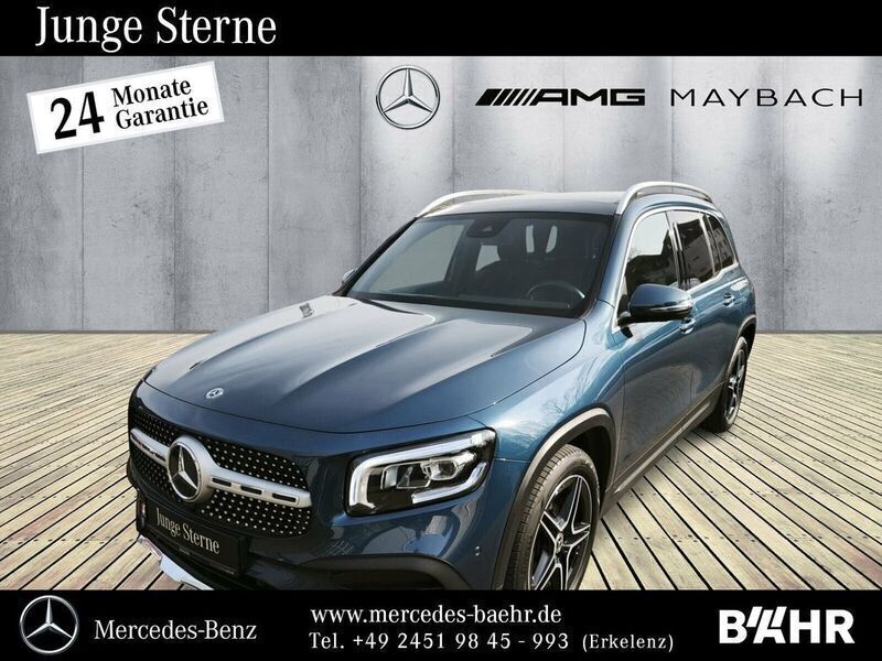 Denimblau (metallic) Gebraucht 2020 Mercedes GLB250 AMG line SUV | 32.950 € (Fairer Preis) - Bild 1/4
