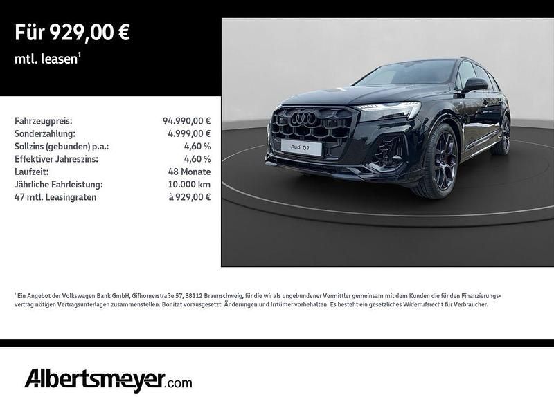 Neu Audi Q7 S-Line 489 PS (359 kW) 2026 Schwarz SUV