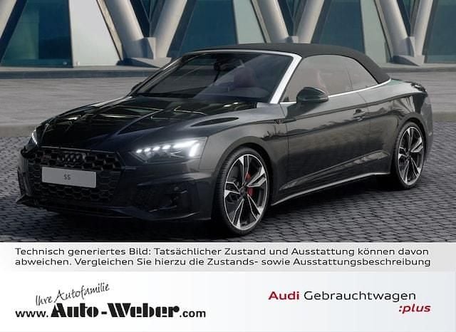 Mythosschwarz metallic Gebraucht 2024 Audi S5 Cabriolet Ambiente Cabrio | 62.980 € (Teuer) - Bild 1/4