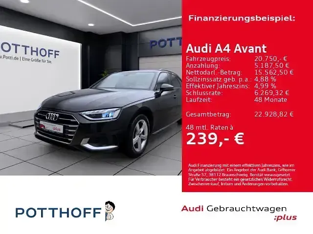 Gebraucht Audi A4 Advanced 190 PS (139 kW) 2022 Kombi