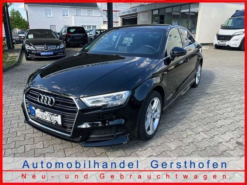 Brillantschwarz Gebraucht 2019 Audi A3 Basis Limousine | 17.980 € (Guter Preis) - Bild 1/4