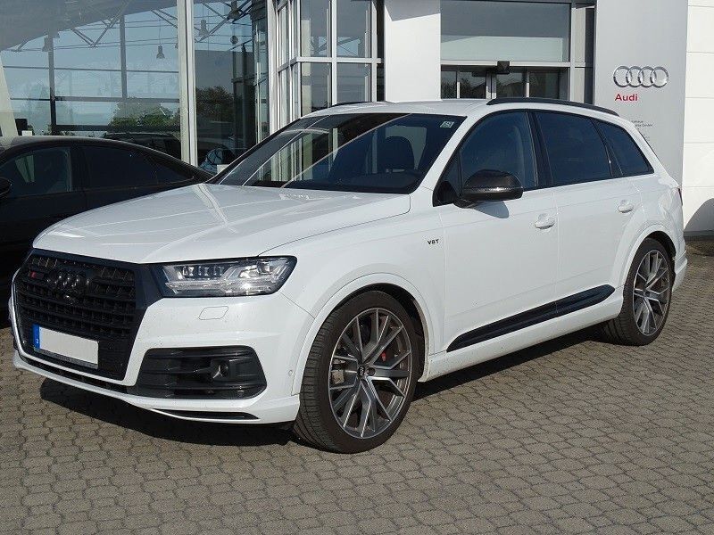 Gletscherweiß metallic Gebraucht 2018 Audi SQ7 Advanced SUV | 46.900 € (Fairer Preis) - Bild 1/4