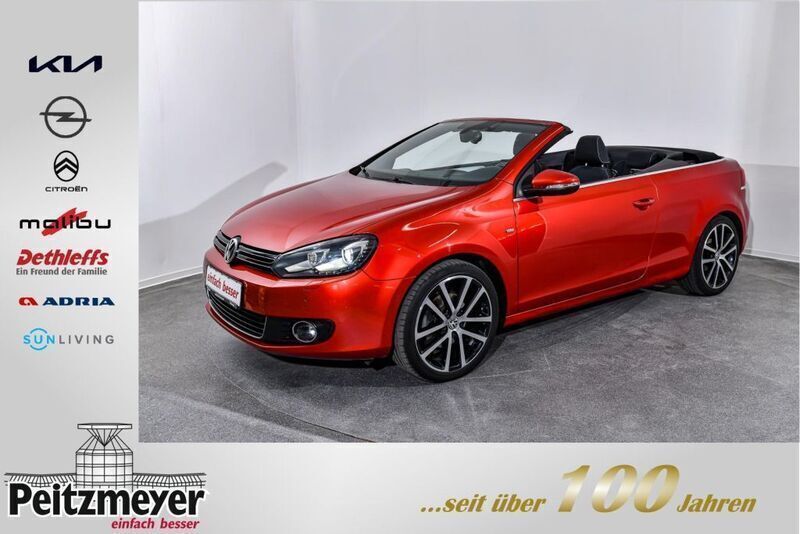 Sunset red metallic Gebraucht 2015 VW Golf Cabriolet Cup Cabrio | 13.990 € (Etwas zu teuer) - Bild 1/4