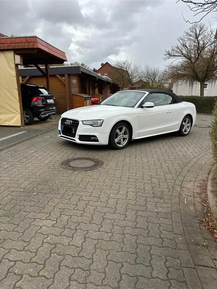 Gebraucht Audi A5 Cabriolet S-Line 245 PS (180 kW) 2014 Weiß Cabrio