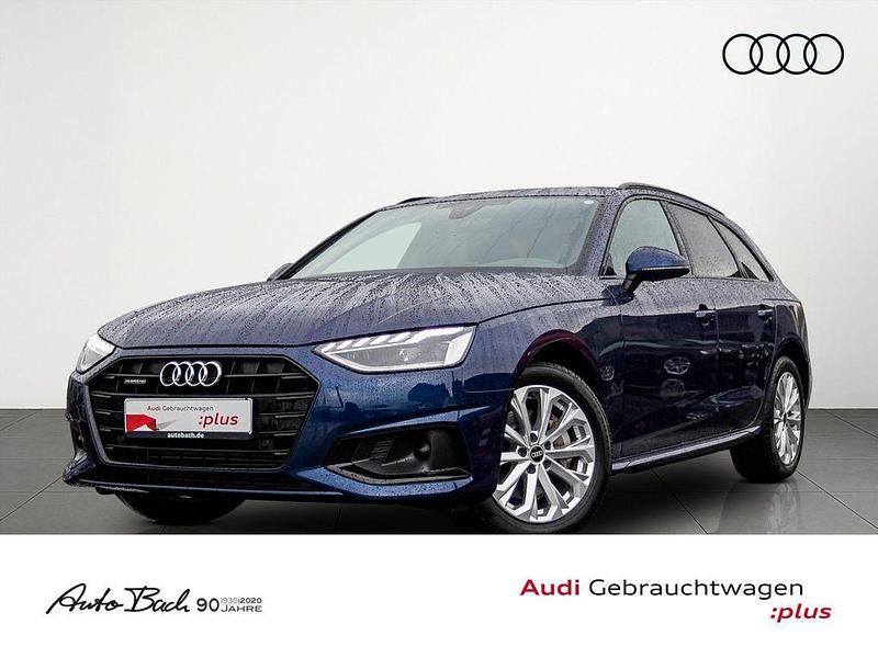 Blau (navarrablau metallic) Gebraucht 2021 Audi A4 Advanced Plus Kombi | 25.570 € (Fairer Preis) - Bild 1/4