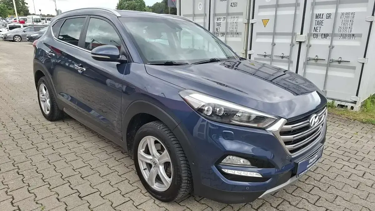 Gebraucht Hyundai Tucson Premium 177 PS (130 kW) 2017 Stargazing blue / mic SUV