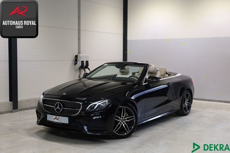 Schwarz (metallic) Gebraucht 2019 Mercedes E200 AMG Cabrio | 35.880 € (Fairer Preis) - Bild 1/4