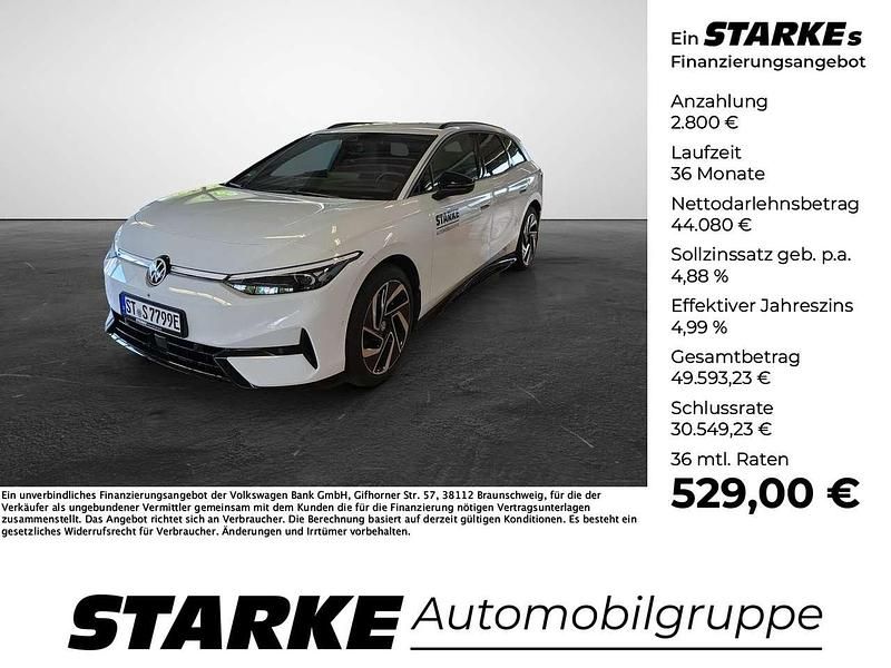 Schwarz (grenadillschwarz metallic) Gebraucht 2024 VW ID.7 Pro Limousine | 46.880 € (Fairer Preis) - Bild 1/4