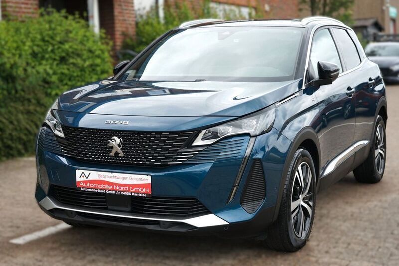 Lackierung blau celebes/metall Gebraucht 2021 Peugeot 3008 Allure SUV | 19.200 € (Fairer Preis) - Bild 1/4