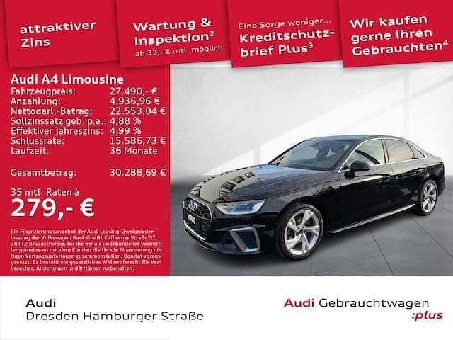 Gebraucht Audi A4 S-Line 163 PS (119 kW) 2022 Limousine
