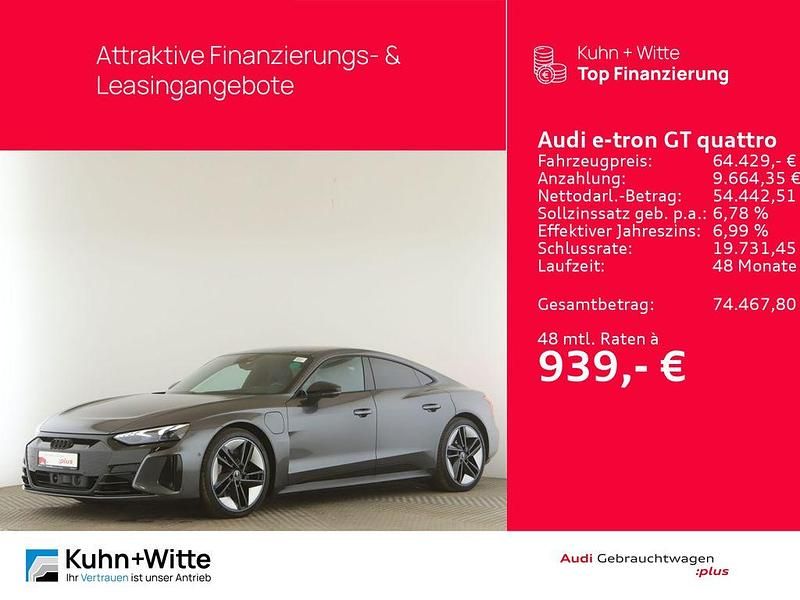 Grau Gebraucht 2022 Audi RS e-tron GT Ambiente Limousine | 64.429 € (Guter Preis) - Bild 1/3