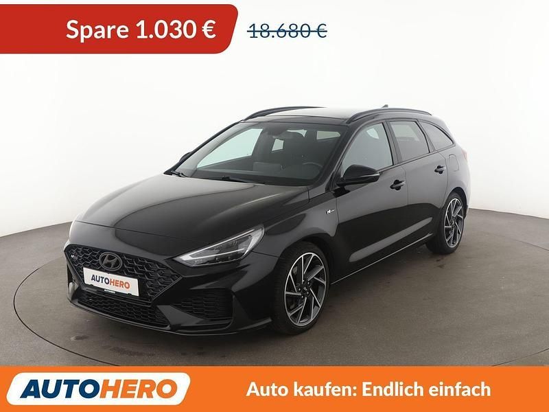 Schwarz Gebraucht 2021 Hyundai i30 N Line Kombi | 17.650 € (Fairer Preis) - Bild 1/3
