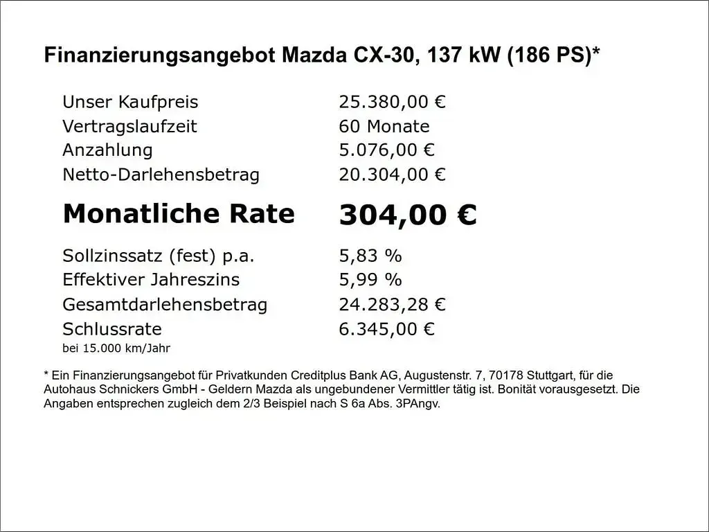 Gebraucht Mazda CX-30 Homura-Line 186 PS (136 kW) 2025 Rot SUV