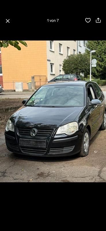 Schwarz Gebraucht 2009 VW Polo Trendline Limousine | 850 € (Superpreis) - Bild 1/4