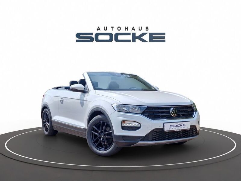 Pure white Gebraucht 2021 VW T-Roc Cabriolet Style Cabrio | 19.485 € (Fairer Preis) - Bild 1/4