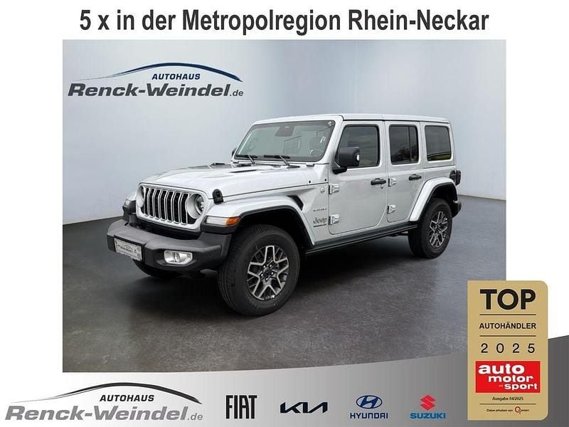 Silber Neu 2024 Jeep Wrangler Unlimited Sahara SUV | 59.489 € (Guter Preis) - Bild 1/4