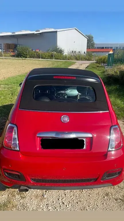 Usata Fiat 500S 86 CV (63 kW) 2014 Rosso Cabrio