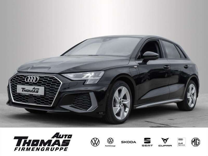 Mythosschwarz metallic Gebraucht 2022 Audi A3 e-tron S-Line Kleinwagen | 25.490 € (Guter Preis) - Bild 1/2