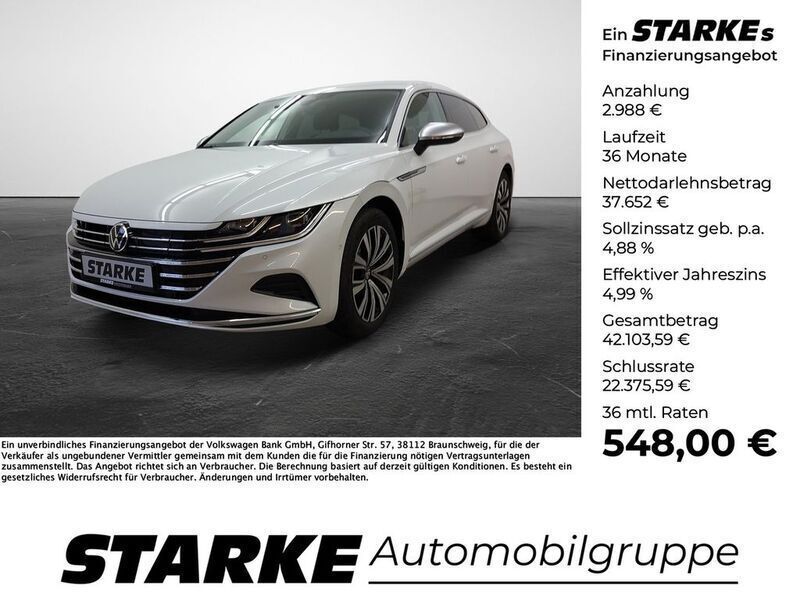 Weiß (oryxweiß perlmutteffekt) Gebraucht 2023 VW Arteon Elegance Kombi | 40.640 € (Etwas zu teuer) - Bild 1/4