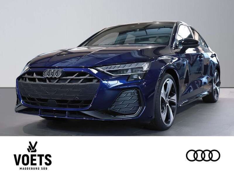 Navarrablau metallic Gebraucht 2024 Audi A3 S-Line Limousine | 43.700 € - Bild 1/4