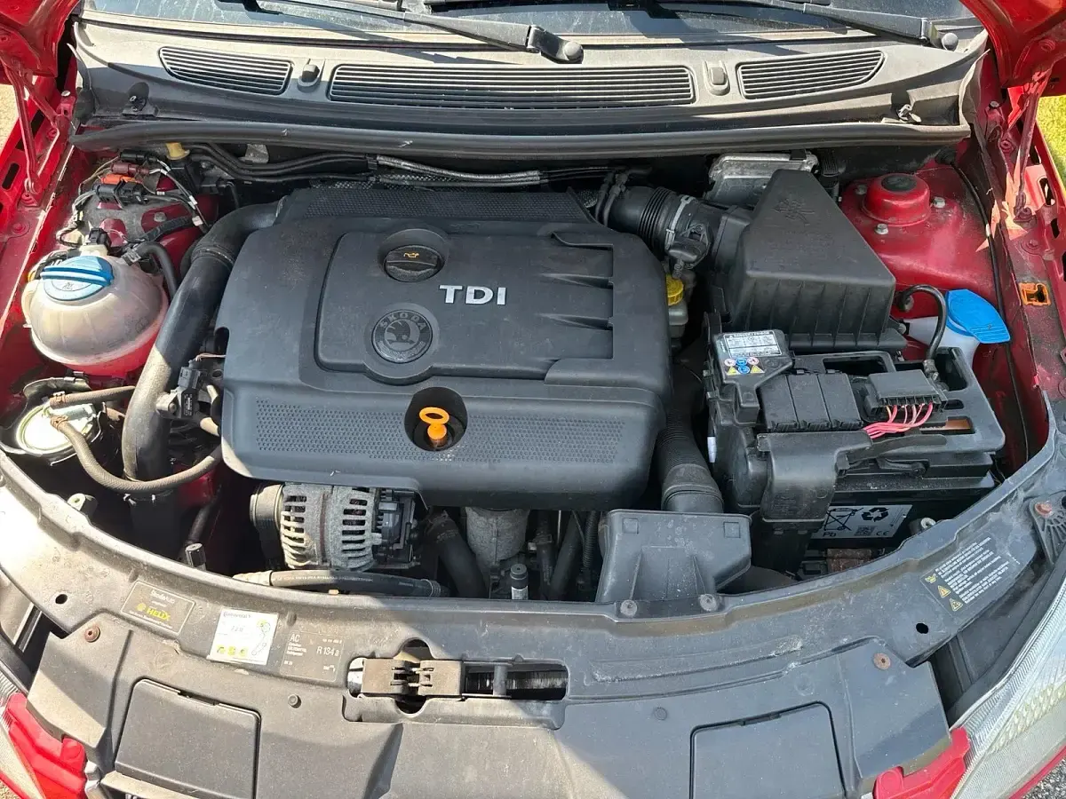 Gebraucht Skoda Roomster 75 PS (55 kW) 2008 Rot Van / Kleinbus