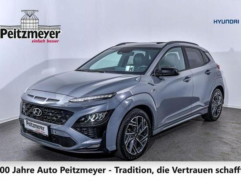 Grau Gebraucht 2021 Hyundai Kona N Line SUV | 26.990 € (Teuer) - Bild 1/4