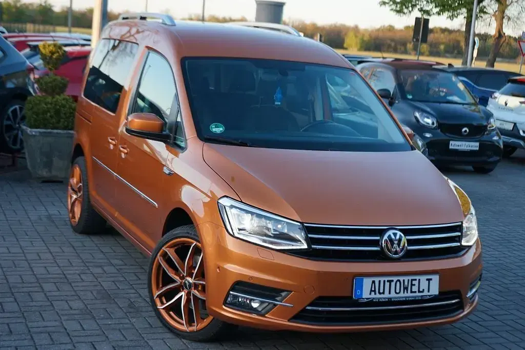 Gebraucht VW Caddy Highline 150 PS (110 kW) 2016 Orange Van / Kleinbus