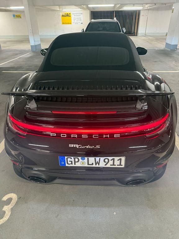 Schwarz Gebraucht 2021 Porsche 911 Turbo S Cabriolet Cabrio | 222.000 € (Superpreis) - Bild 1/4