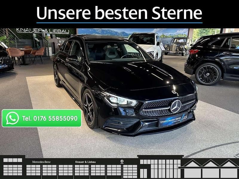 Lack kosmosschwarz Gebraucht 2020 Mercedes CLA200 Shooting Brake AMG line Kombi | 28.660 € (Teuer) - Bild 1/4
