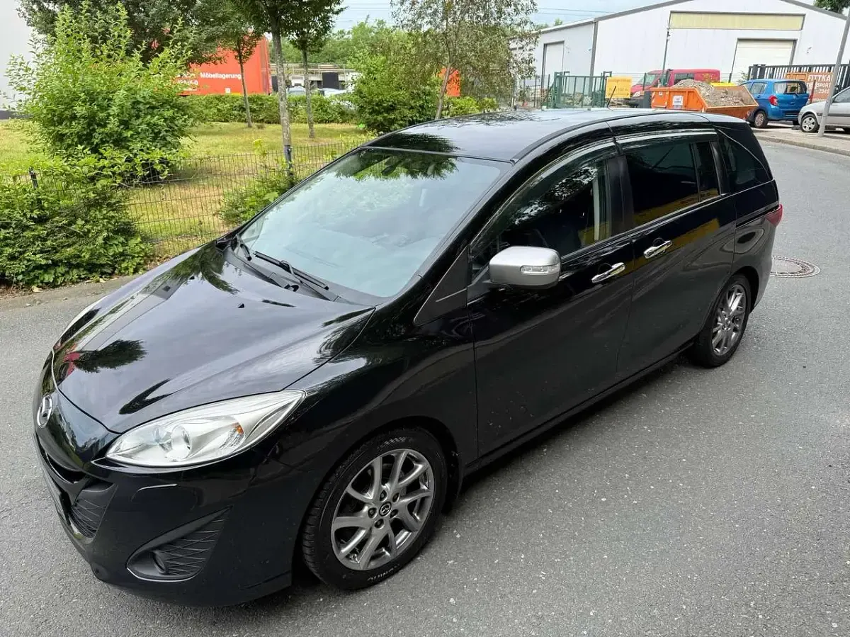 Gebraucht Mazda 5 Prime-Line 116 PS (85 kW) 2015 Onyxschwarz metallic Van / Kleinbus