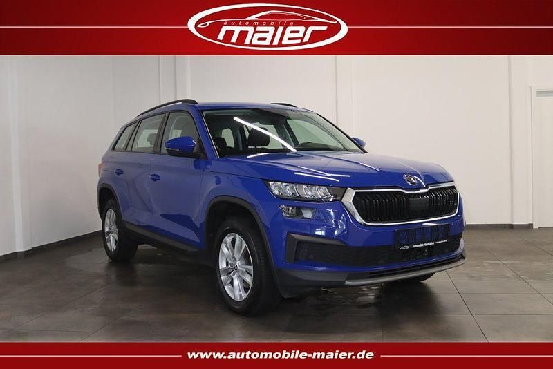 Blau Gebraucht 2022 Skoda Kodiaq Ambition SUV | 20.599 € (Superpreis) - Bild 1/4