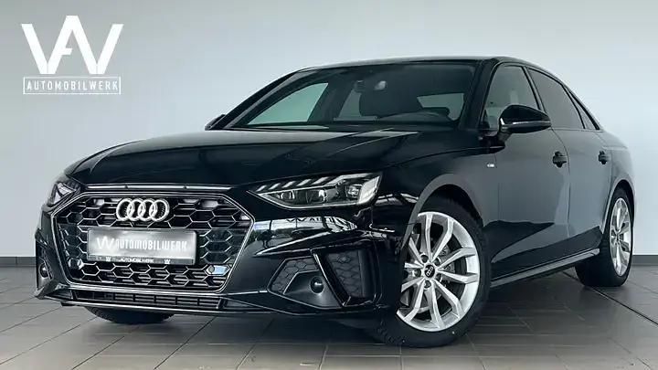 Mythosschwarz metallic Gebraucht 2023 Audi A4 S-Line Limousine | 33.980 € (Fairer Preis) - Bild 1/4